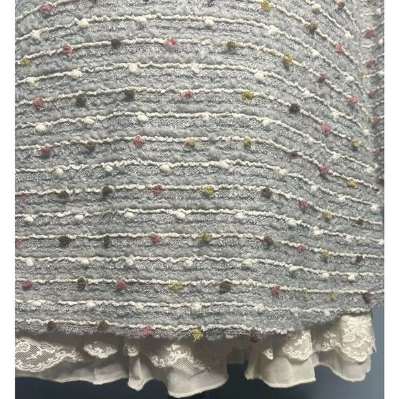 Altar’d State Starlight Lace Hem Cowl Neck Sweater Dress size medium - Picture 7 of 10